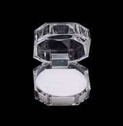 Ringæske - display "Diamant" med hvidt foer. 41 mm